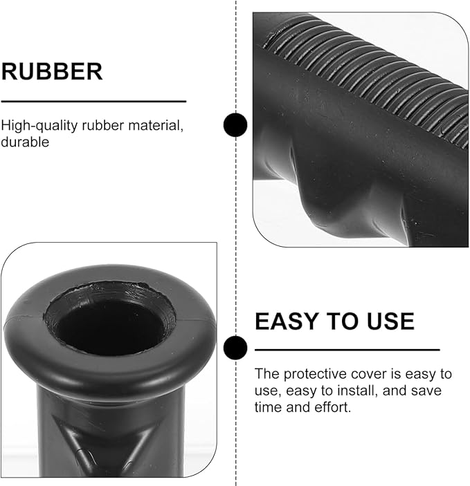 BESPORTBLE Rubber Handle Gloves - Anti-Slip Shopping Cart Handle Covers Universal Fit for Grocery Carts Tube Grip Protector for Clean Hands