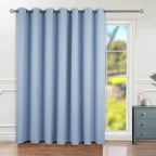 BGment Fashion Sliding Door Curtain 100 X 84 Inches, Wide Thermal Blackout Curtains Room Darkening Room Divider Window Curtain, 1 Panel, Spa Blue, 84 Length X Wide 100