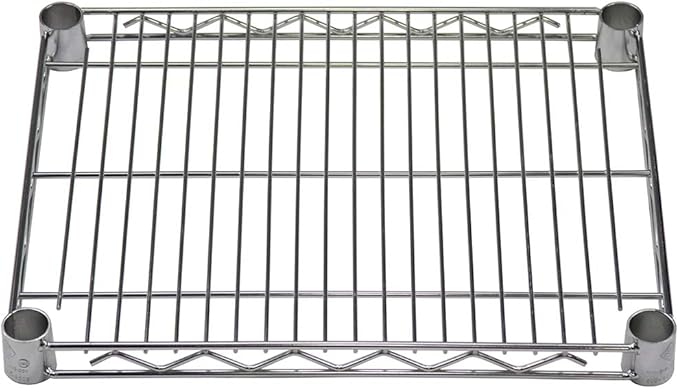 Shelving Inc. 14" d x 18" w Chrome Wire Shelving with 1 Tier Shelf, Weight Capacity 800lbs Per Shelf