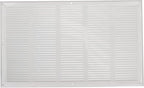 Repa Market Air Vent Cover 20x12 Inch (Outer Dimensions) White Galvanized Steel Louvered Grill Cover with Mesh Screen/Wall or Ceiling Vent/HVAC Register for Indoor and Outdoor Ventilation