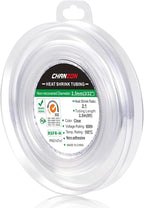 Chanzon 2:1 Ratio 3/32" (2.5mm) Heat Shrink Tubing 8Ft Roll (2.5M Total Length) Clear/Transparent Polyolefin Sleeving Wrap Shrinking 2 to 1 1pcs