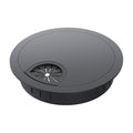 Desk Grommet 2 Inch 50mm, Zinc Alloy Computer Desk Wire Hole Cover, Office Desktop Cord Cable Hole Metal Ring, Black