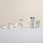GemeShou White earring holder for girls, Leather earring display stand for selling, Jewelry earring hanger for boutique store【White-Earring stand-2pcs】