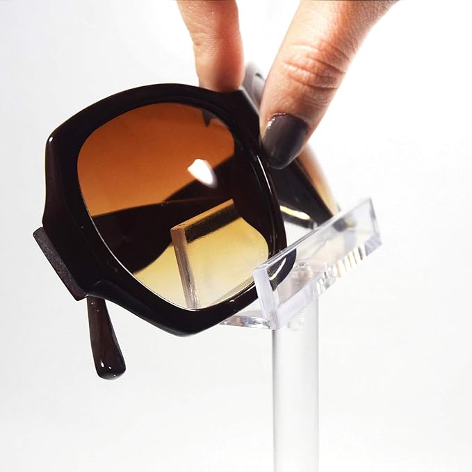 MOOCA 6 Pcs Acrylic Sunglasses Frame Stand, Sunglasses Rack Display, Eyewear Display Stand, Eyeglass Holder, 2 3/4 W X4 H in