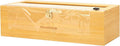18 Inch Plastic Wrap Dispenser with Slide Cutter – Commercial Butcher & Freezer Paper Dispenser for 3000ft Film, 1000ft Foil & Kraft Rolls, Heavy Duty Bamboo for Restaurant & Kitchen