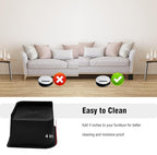 Bed Risers 4 inch Heavy Duty, Oversized Furniture Riser with Non-Slip Base for Sofa Couch Chair Desk Table Leg Dorm Bed Frame Lifts Risers Blocks Supports Up to 6,500 Lbs (Black 4 Pack)