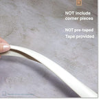 Roving Cove Slim-Fit Edge Protector for Baby Proofing (9ft Small Edge Only), Soft Rubber Foam Furniture Edge Bumper Guard, Desk Edge Cushion, 3M Adhesive, Oyster White (Off White)