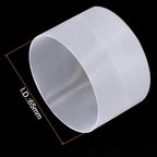 uxcell 4pcs Rubber End Caps 65mm ID Vinyl Round Tube Bolt Cap Cover Screw Thread Protectors Clear, 40mm Height