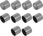uxcell 10pcs Rubber End Caps 41mm ID Vinyl Round End Cap Cover Screw Thread Protectors Dark Grey