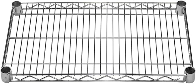 Shelving Inc. 14" d x 24" w Chrome Wire Shelving with 1 Tier Shelf, Weight Capacity 800lbs Per Shelf