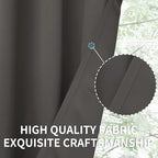 BGment Blackout Curtains for Bedroom - Grommet Thermal Insulated Room Darkening Curtains for Living Room, Set of 2 Panels (52 x 84 Inch, Grey)