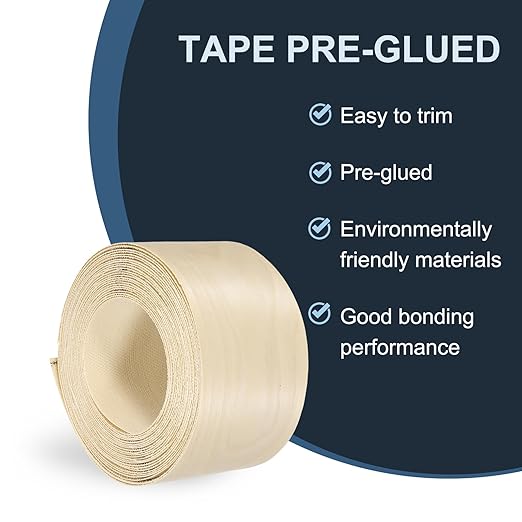 PATIKIL Birch Edge Banding, 3 in x 25 ft Wood Veneer Tape, Pre-glued Flexible