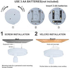 Wireless LED Spotlight, Battery Operated Picture Lights, Indoor Uplight, Puck Lights with Remote, Spot Light for Wall Art Display Dartboard Painting Accent Artwork Closet-2Pack