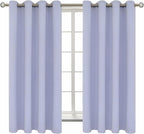 BGment Room Darkening Curtains 63 Inches Long - Grommet Thermal Insulated Drapes Window Treatment Curtains for Bedroom, 2 Panels, 52 x 63 Inch, Lavander