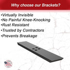 The Original Granite Bracket Flat Wall Aluminum Countertop Support Bracket (26) American Made Aluminum, Countertop Support, Kitchen Projects, Outdoor Projects, Commercial Spaces, DIY Home Renovations