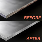 GSCIT Club Silver Edge Banding, 1 Inch x 50ft Aluminum Brushed Edge Banding PVC Edge Trim for Cabinet Repair Furniture