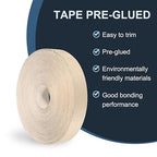 PATIKIL White Oak Edge Banding, 2 Inch x 250 ft Wood Veneer Tape Pre-glued Flexible Plywood Edge Banding with Hot Melt Adhesive for Furniture Restoration