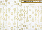 Inspired Mailers - Poly Mailers 10x13-100 Pack - Snowflake Baubles (Gold) - Holiday Poly Mailers - 10x13 Shipping Envelopes - Christmas Packaging Bags