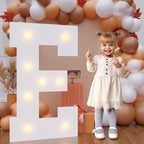 Bugame 3FT Marquee Letters, Large Light Up Letters for Birthday Wedding Backdrop Warm Light Marquee Letters 3 Feet Tall for Baby Shower Party Proposal Decoration Decor, Letter E