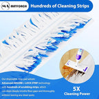 20 Count Swiffer Wet Pads Refill - Plant Fiber Material for Effective Cleaning, Disposable Power Mop Pads Refills, Blue Color