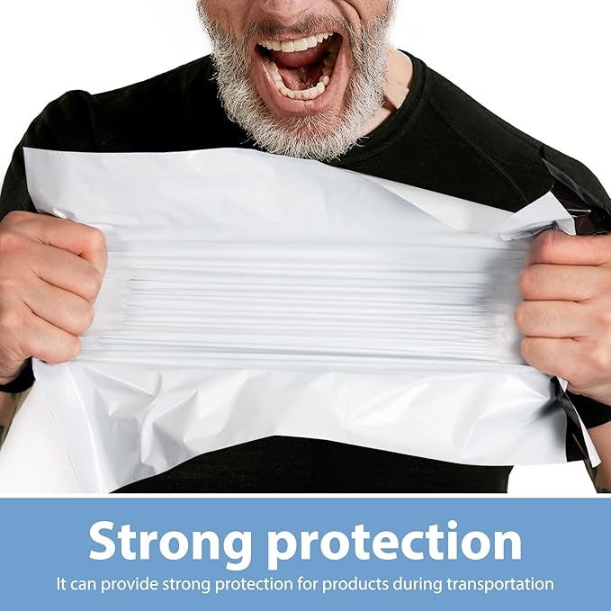 Metronic White Poly Mailers 14.5x19 100 Pack, Large Shipping bags Self-Seal Shipping Envelopes , Packaging Envelope for Small Business, Boutique, Clothing