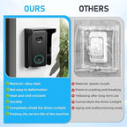 Ring Doorbell Cover,Doorbell Rain Cover,Waterproof Ring Doorbell Anti-Glare Cover，Ring Doorbell Rain Shield/Protector/Plate/Guard,Suitable for Access Control Keypad，Fingerprint Lock，Outdoor Keypad，etc