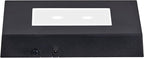 EUSTUMA LED Light Base Rectangle Display Stand In A Variety of Colors,Lighted Up Stand Color Changing Small LED for 3D Glass Crystal Art,Holiday Party Decoration. (Black, Medium)