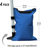 CROWN SHADES Sand Bags for Canopy Legs Sandbags for Weight-Canopy Weights, Pop Up Tent Weights Bags, Blue