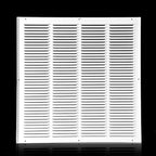 20x20 Return Air Grille(Duct Opening Size),Air Return Vent Cover,Flat Vent Cover,Rejillas De Aire Acondicionado para Casa,Return Air Grilles,Outer Dimensions:21.75"Wx21.75"H(20"Wx20"H, Duct Opening)
