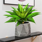 Fake Plants Artificial Agave Plants Indoor, UV Resistant Fake Agave Planters Outdoor Decorating.Artificial Plants for Outdoors Decor(1Pack,22') Spring Decorations for Home