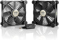AC Infinity MULTIFAN S7, Quiet Dual 120mm USB Fan, UL-Certified for Receiver DVR PlayStation Xbox Computer Cabinet Cooling
