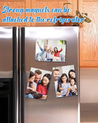 5 Pack Acrylic Picture Frame 5×7 Clear Double Sided Magnetic Photo Frame - Frameless Baby Friend Family Picture Desktop Display with Support Stand and Gift Boxes