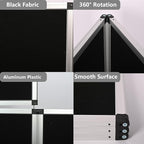 6+1 Panel Trade Show Presentation Board, 82.6" H x 70.8" W Portable Display Panel System, Folding 6 Panels Exhibition Boards Single Sided Tabletop Display 6 Panels,Hook & Loop-Receptive Fabric