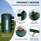 Canopy Water Weight Bags, 220 LBS Heavy Duty Canopy Weights Set of 4, Tent & Gazebo Leg Weights for Pop Up Canopy, Carport, Outdoor Event, Green