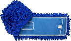 KLEEN HANDLER 36 Inch Microfiber Dust Mop, Large Washable Commercial Mop Head Replacement, Sweeper, Janitorial Supplies, Blue