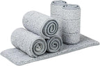 Microfiber Mop Pads 32-inch Replacement 6 Pack Reusable Wet & Dry Refill as Well as 36-inch Wet-use mops.