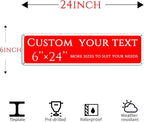 custom street sign,Create Your Own Sign,reflective,double-sided,Aluminum Weatherproof Metal Sign Multiple Sizes, Customize for Office, Business, Workplace, office, Home, Delivery Signs(6 * 24 Inch)