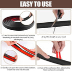 Floor Cord Cover Self Adhesive Cord Hider,10FT Cable Management, Extension Strip Protector for Wires, Prevent Cable Trips for Offices, Gyms, Exhibitions Cavity:0.3"(W) x 0.28"(H) Black
