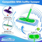 8 Pack Reusable Microfiber Mop Pads Compatible with Swiffer Sweeper Mop, Dry Sweeping Cloths & Wet Mopping Cloths, Washable Mop Pads for Surface/Hardwood Floor Cleaning (Mop is Not Included)