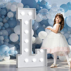 Marquee Letters 4 Feet Tall Large Light Up Letters Baby Shower Decorations Wedding Engagement Proposal White Party Decorations Marry Me Sign Big Cardboard Backdrop L