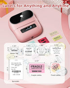 Phomemo M220 Bluetooth Label Maker Machine,Label Printer for Small Business, Office, Home & School, Portable Label Maker with 700+ Templates,400+ Fonts,6000+ Icons, Compatible with Phone, PC