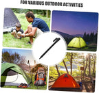 GALPADA 10pcs Plastic Beach Tent Stakes for Sand Camping Lightweight Pegs for Outdoor Gardening Hiking Tarp and Rug Anchoring Easy Setup Black Sand Stakes