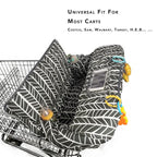 Shopping Cart Cover for Baby boy Girl, Multi-in-1 Cart Covers for Babies, Soft Padded Infant High Chair Cover, Machine Washable, Grocery cart seat Cushion Cover