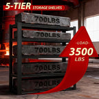 Heavy Duty Storage Shelves Unit, Adjustable Metal Garage Shelving,3500LBS Garage Storage Industrial Shelves,Storage Racks,Steel Shelf Suitable for Shop,Warehouse,Basement