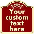 Custom Sign, Custom Indoor/Outdoor Decorative Sign，Aluminum Weatherproof Metal Sign Multiple Sizes, Customize for Office, Business, Workplace, office, Home, Delivery Signs