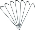 Steel Tent Stakes Heavy Duty Ground Stake, Metal Stakes to Anchor Commercial Inflatables, Outdoor Camping Canopy, Fence, Garden Tent Accessories, 5/16" Diameter x 10" Length, 10 Pack