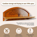 Tree of Life Herb Drying Rack -7 Bouquet Capacity,Space-Saving Hanging Design for Kitchens-Multifunctional Floral Display for Herb Lovers,Gardeners Decorative Plant Hanger for Home Herbalists