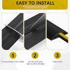 Floor Cord Cover 10FT Cord Covers for Wires on Floor Protect Wires & Prevent Trip Hazards, Easy to Cut for Home, Office, School, Concerts, Cavity W0.6in x H0.32in