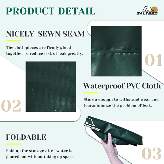 Canopy Water Weight Bag,88 LBS Water Tent Weights Set of 4 Leg Weights for Pop Up Canopy,Canopies,Tent,Gazebo,Green