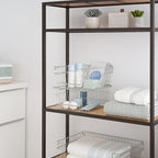 TRINITY 2-Pack Stackable Metal Wire Storage Baskets With Handles, EcoStorage Chrome, 11 Inches